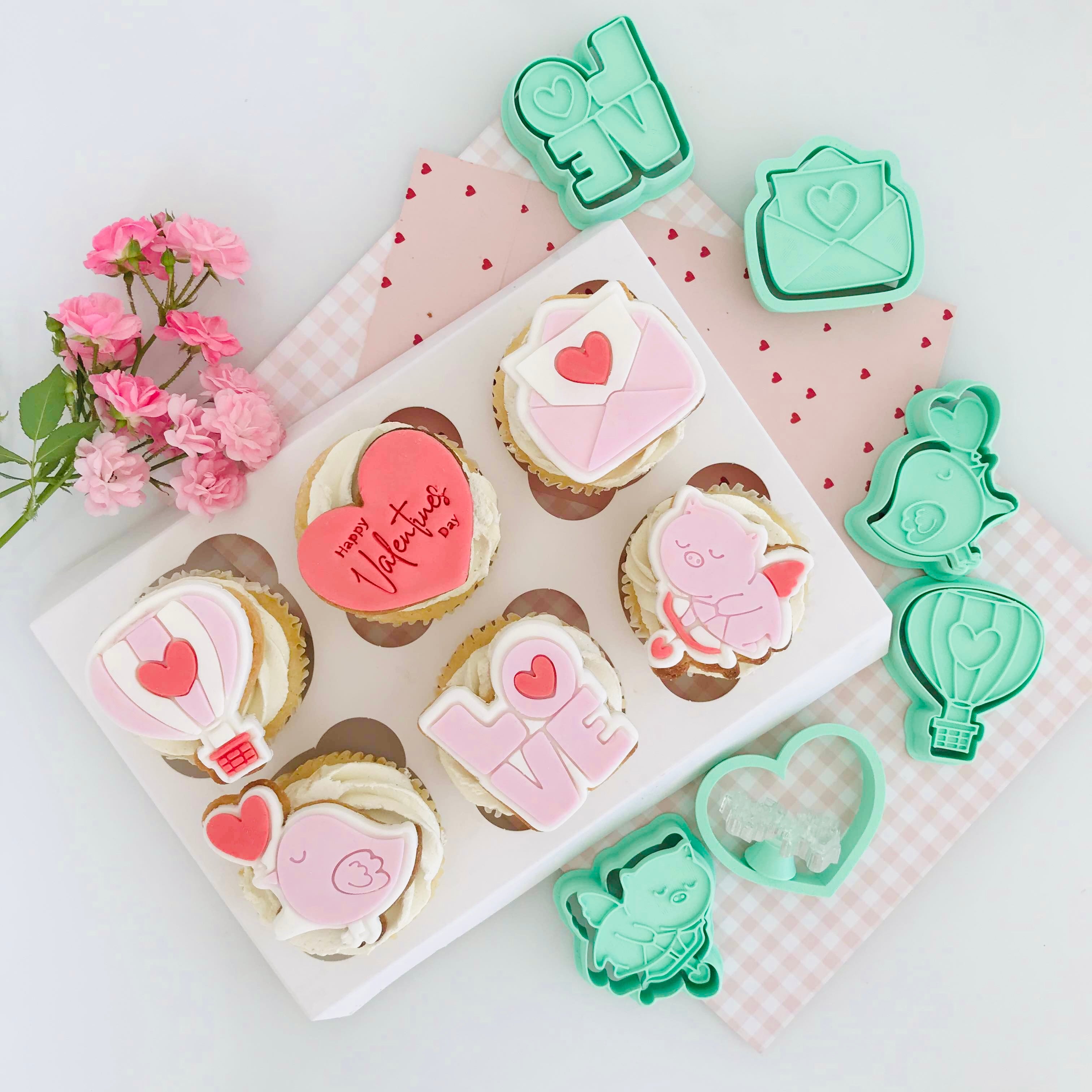 Love Is In The Air - Valentines Day Bento Minis Cutter Full Set (SweetP) - Image 8