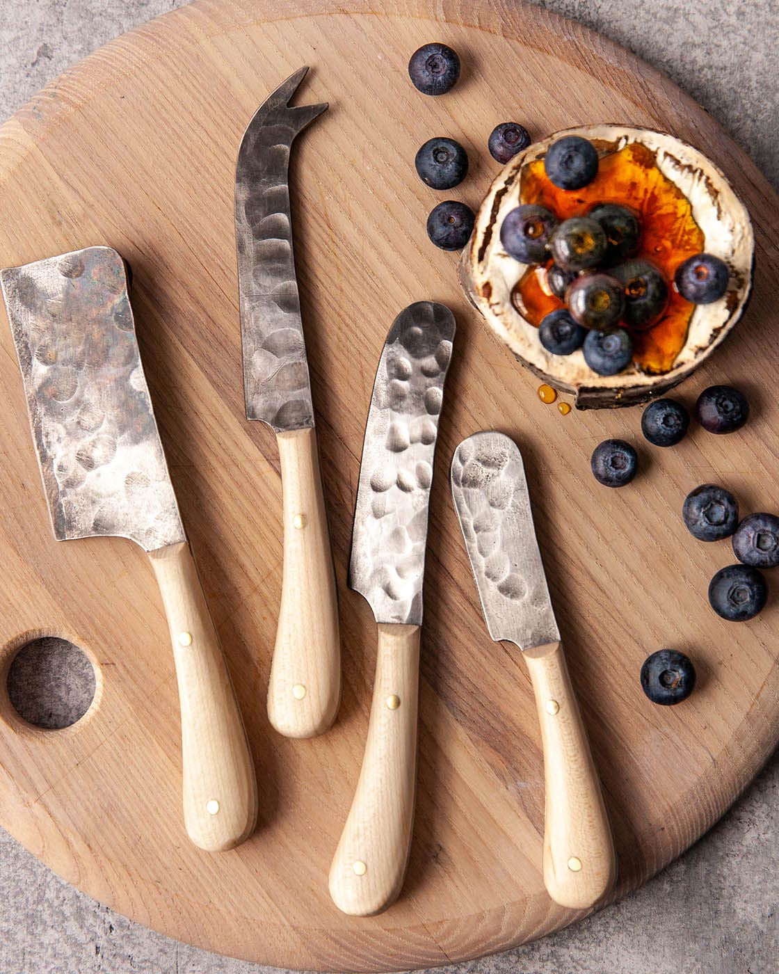 Artisan Forged Cheese Knives - Set of 4 - Image 9