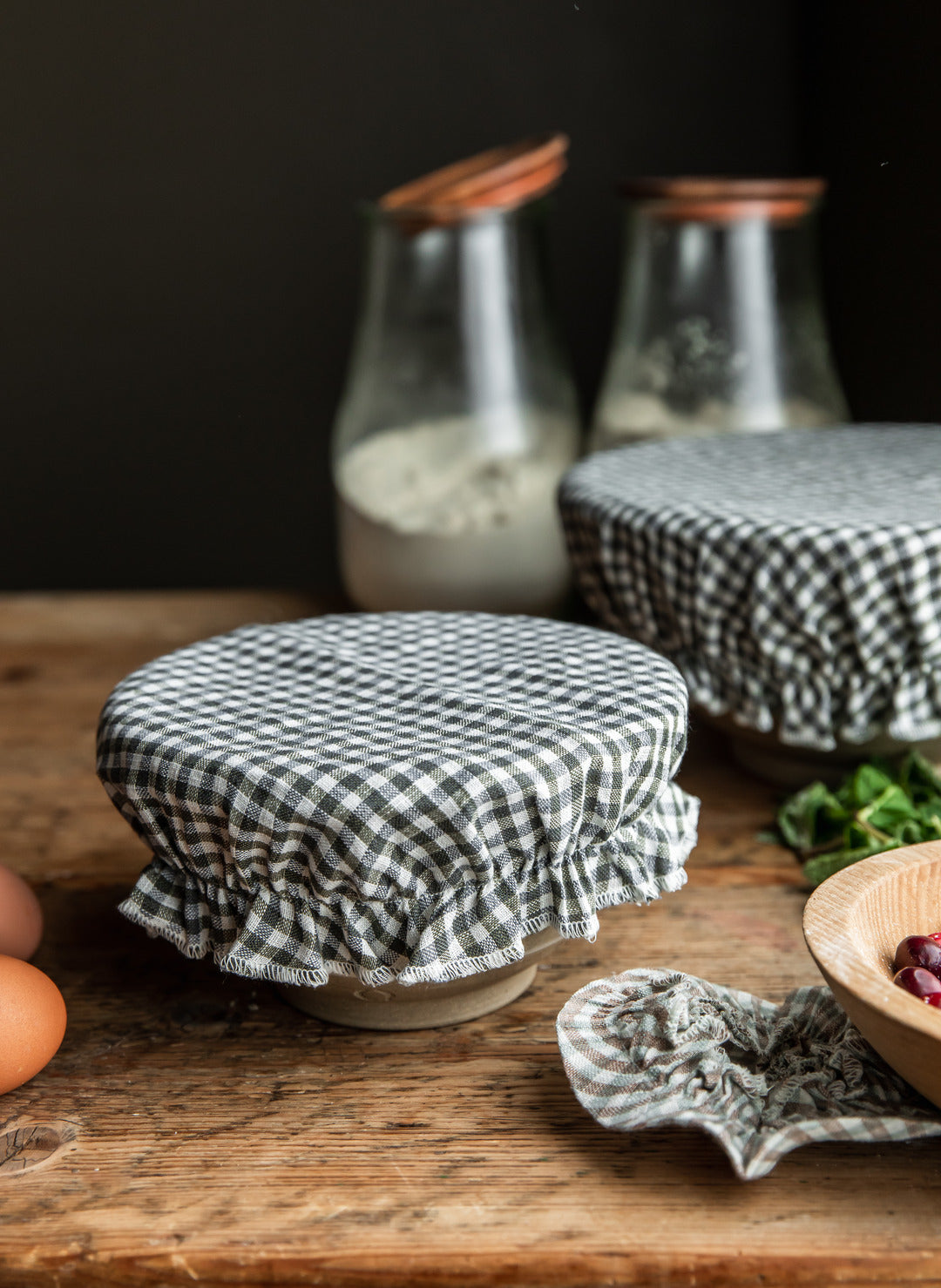 Farmhouse Gingham Bowl Cover Set - Image 2