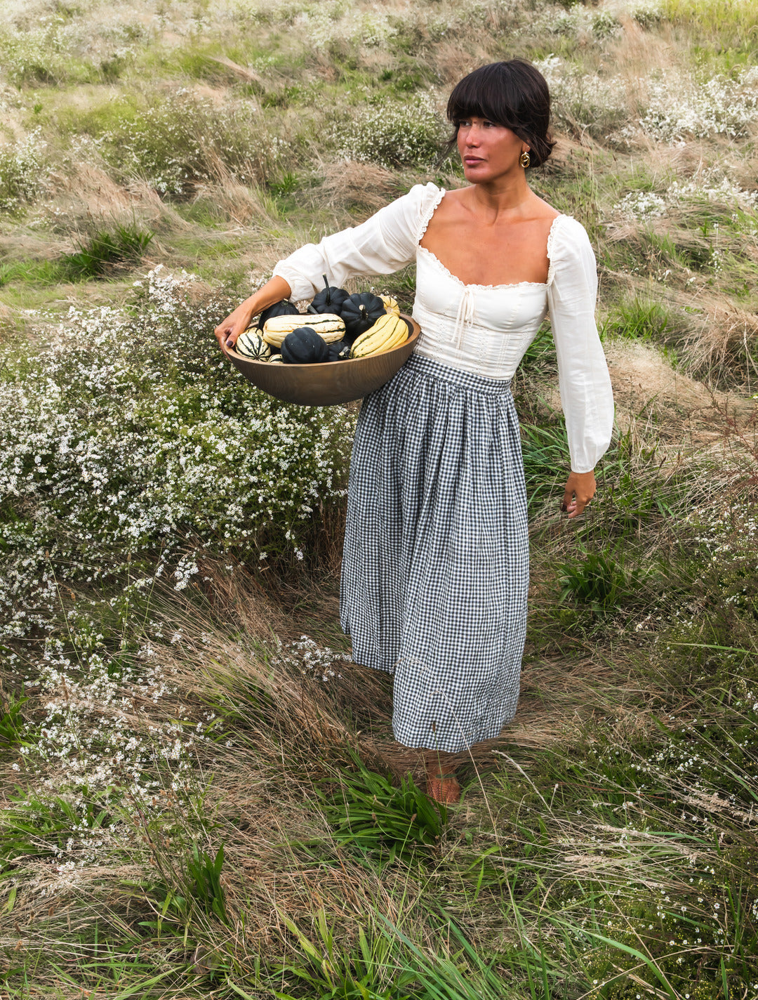 Farmhouse Gingham Homestead Apron - Image 6
