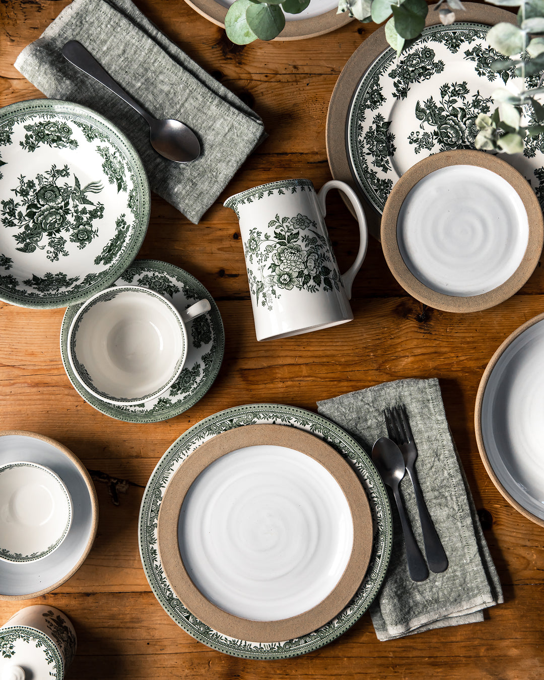 Vintage Transferware Mug & Saucer - Image 3