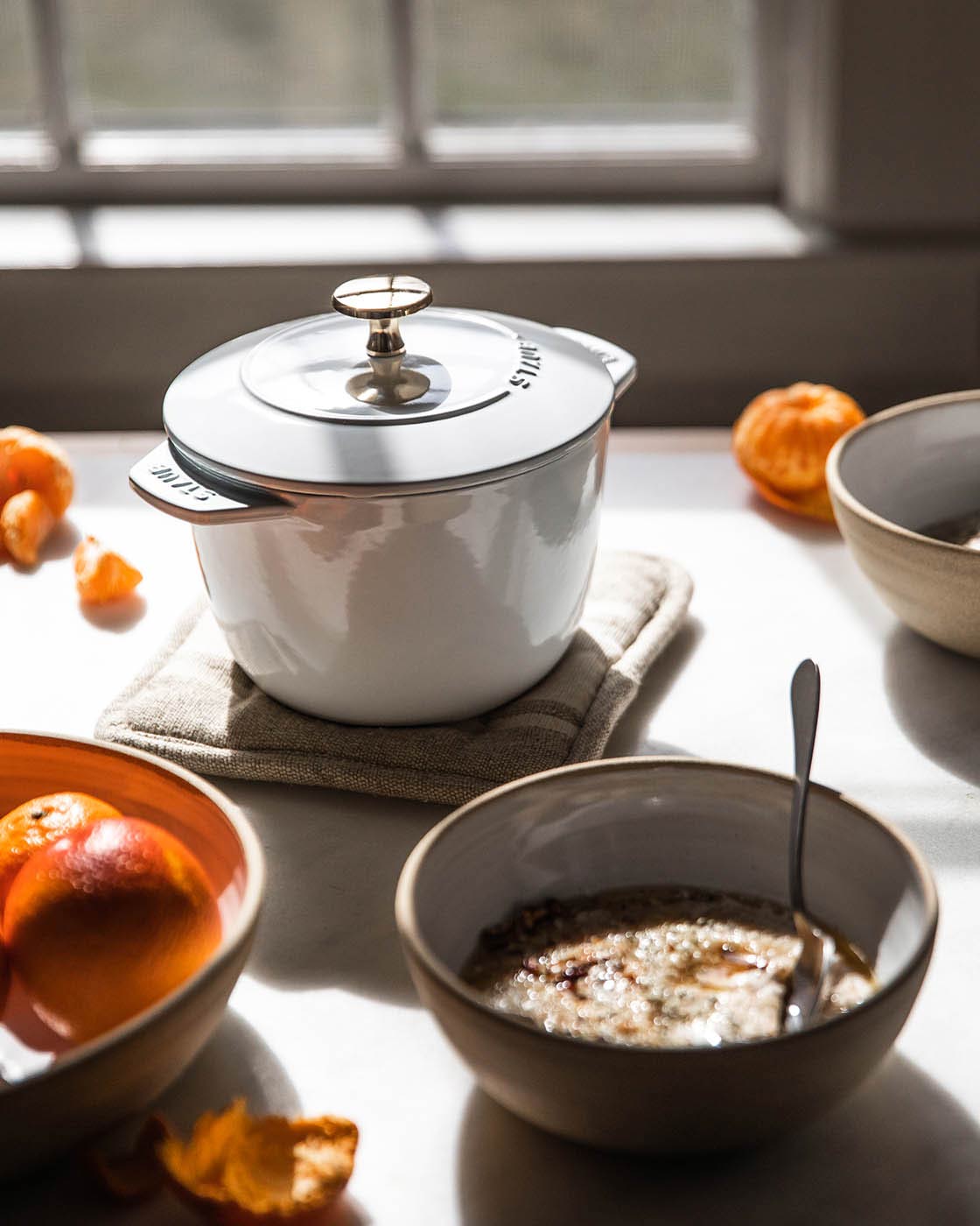 Staub Cast Iron Petite French Oven with Brass Knob - Image 4