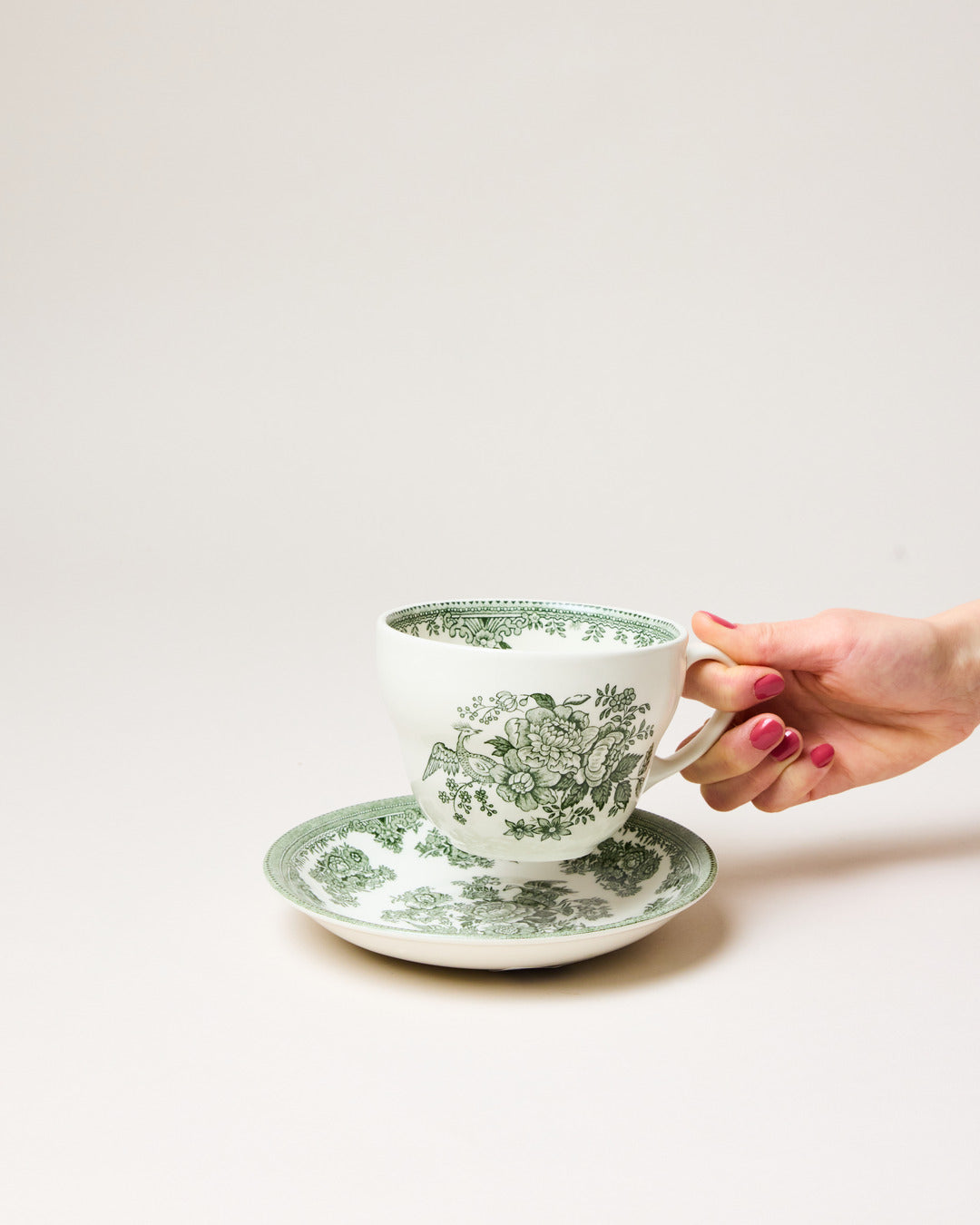 Vintage Transferware Mug & Saucer - Image 2