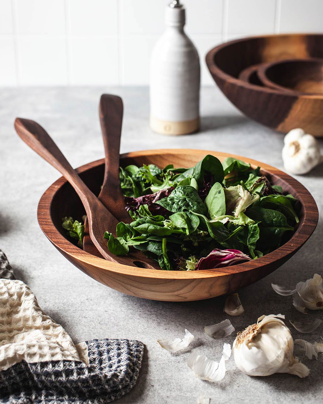 Crafted Salad Servers - Walnut - Image 5