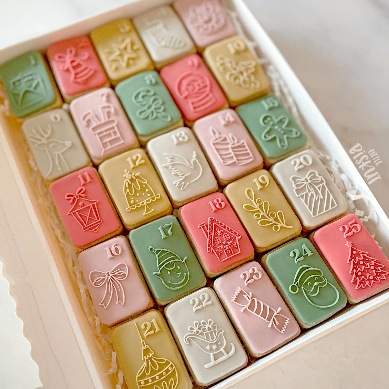 Holly Jolly Advent Cutter & Debosser Set (Little Biskut) - Image 2