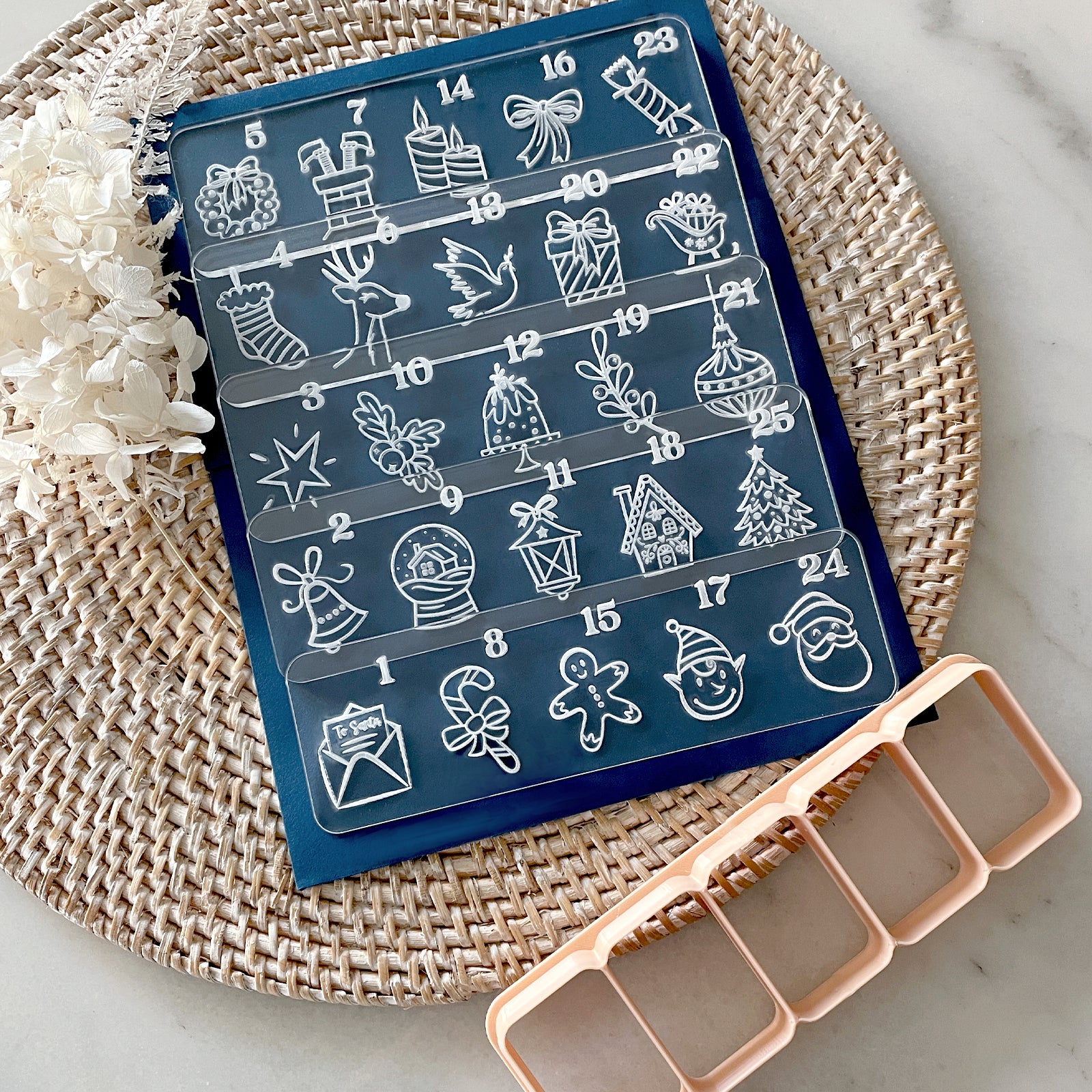 Holly Jolly Advent Cutter & Debosser Set (Little Biskut) - Image 3