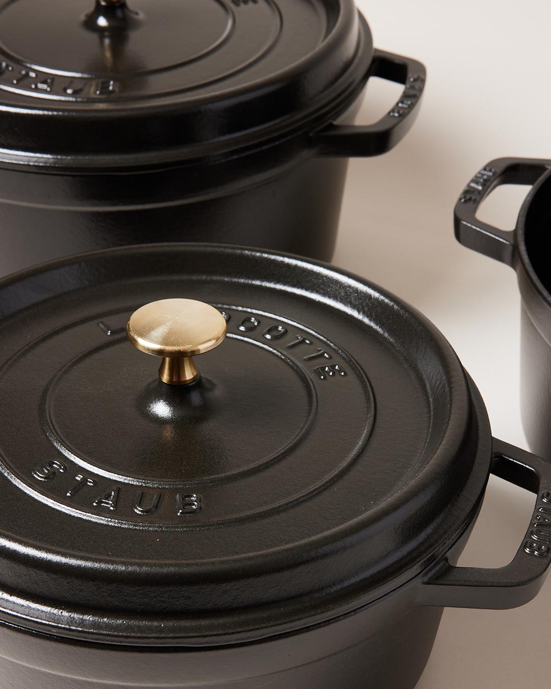 Staub Cast Iron Cocotte with Brass Knob - Image 6