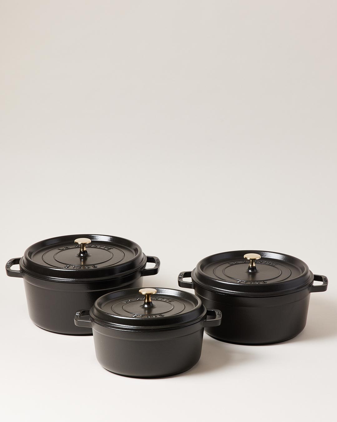 Staub Cast Iron Cocotte with Brass Knob - Image 5