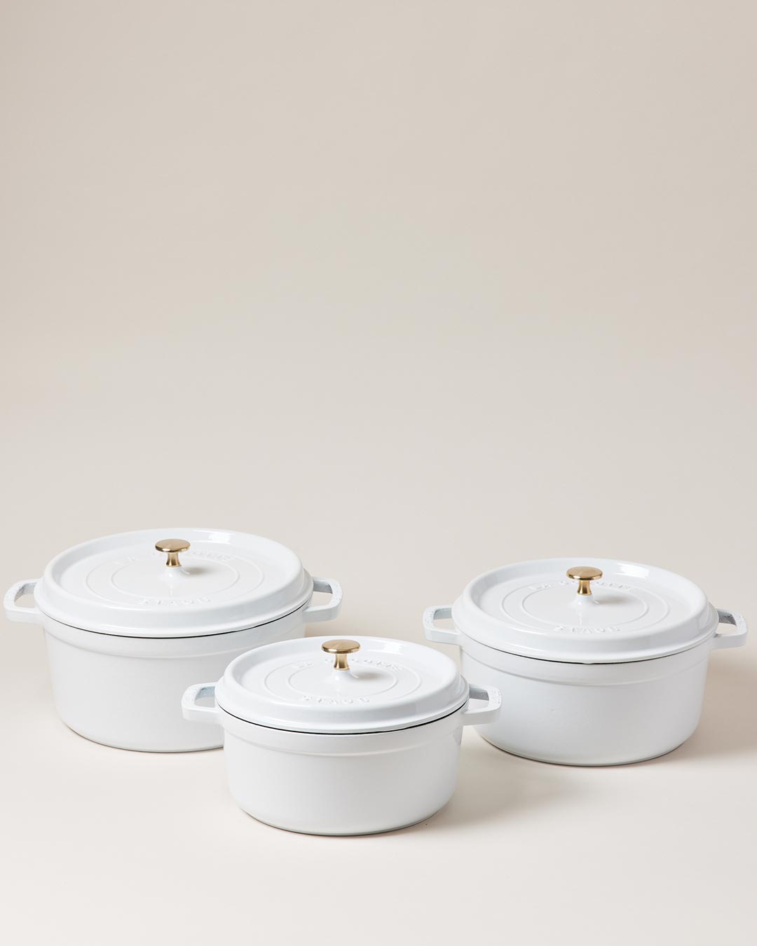 Staub Cast Iron Cocotte with Brass Knob - Image 3