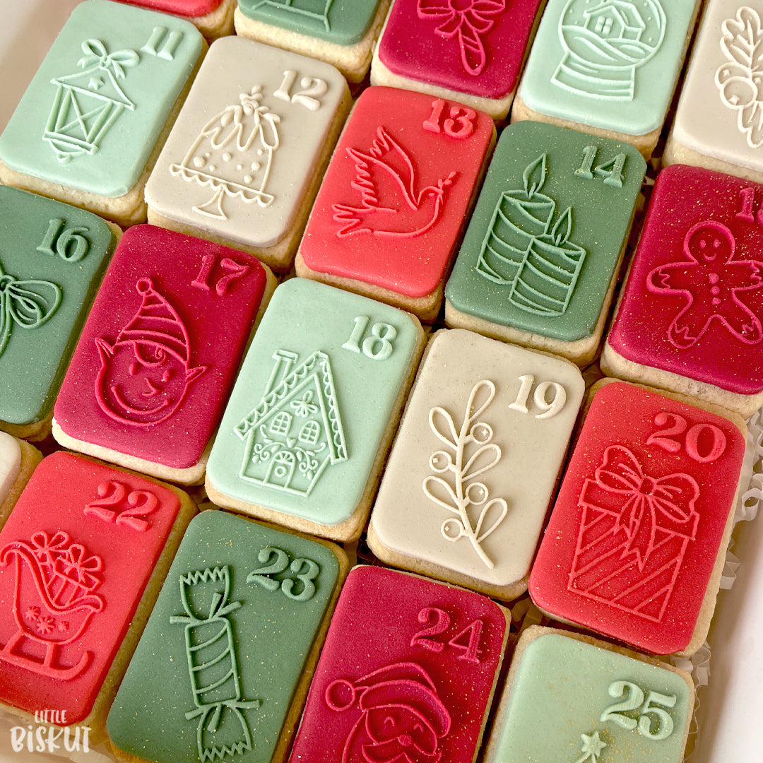 Holly Jolly Advent Cutter & Debosser Set (Little Biskut) - Image 6