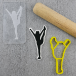 Cheerleader Silhouette Cutter and Debosser Full Set (6) - Image 3