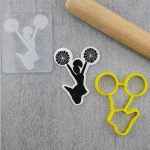 Cheerleader Silhouette Cutter and Debosser Full Set (6) - Image 8