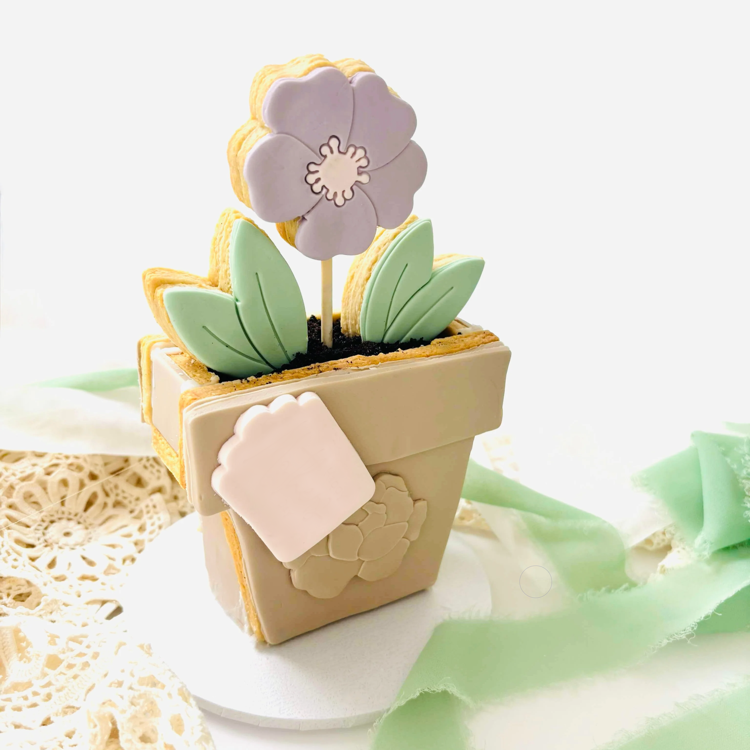 3D Flower Pot + Flowers Bento Full Set (SweetP) - Image 5