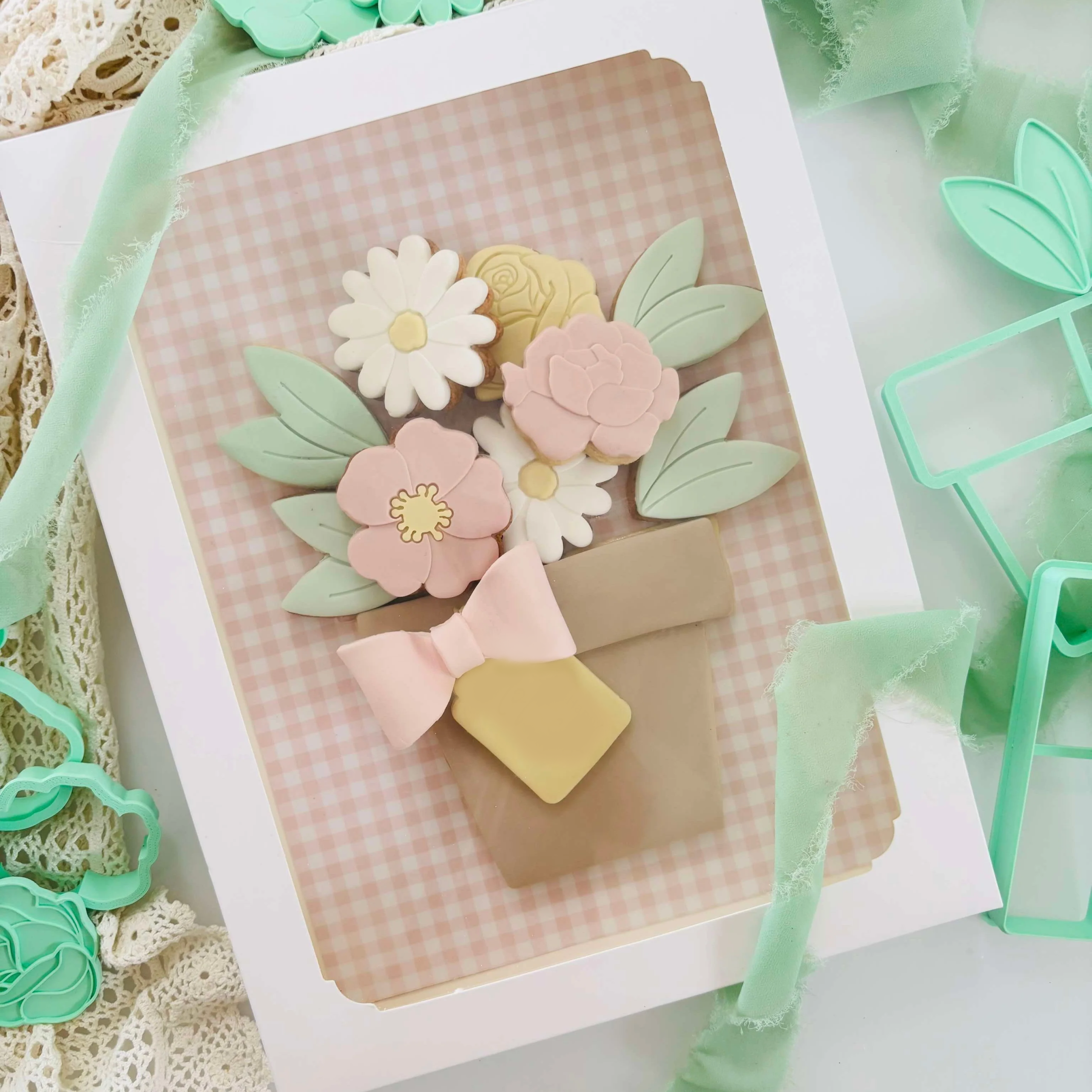 3D Flower Pot + Flowers Bento Full Set (SweetP) - Image 3